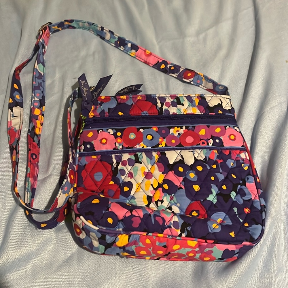 NWT Vera Bradley Petite Double Zip Hipster Impressionista Bag